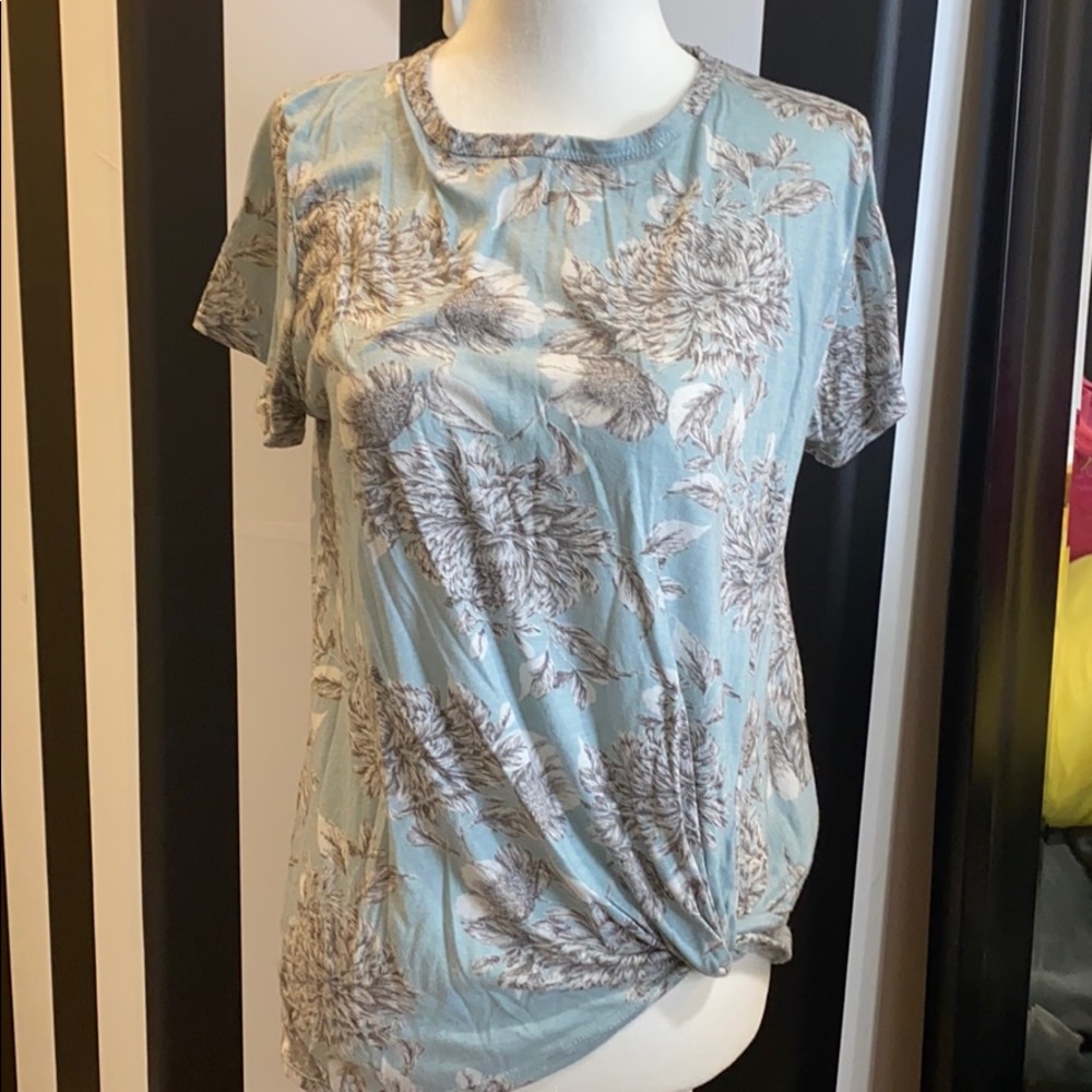 Yellow chair floral tee